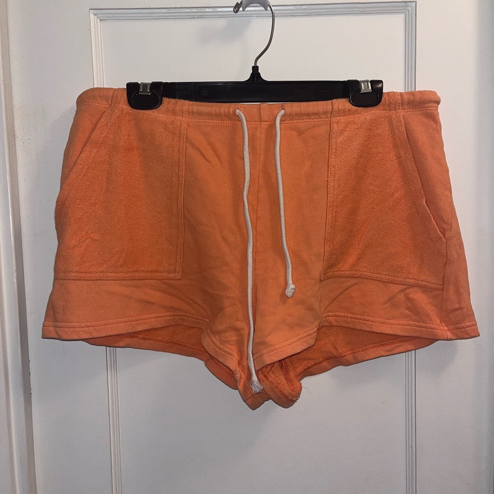Orange Aerie Sweat Shorts